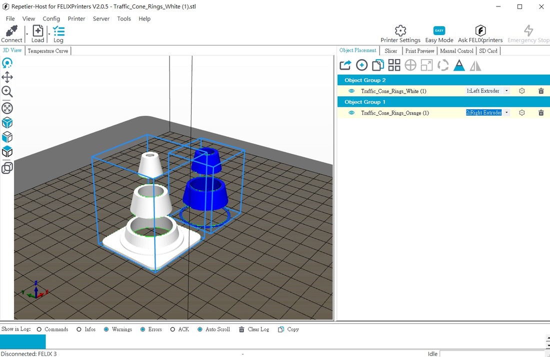 Repetier-Host 3D切片軟件打印雙色模型1.jpg